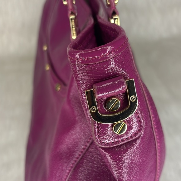 ✨Tory Burch Amanda Leather Tote Bag – Rare Purple – Large Shoulder Tote✨ - Picture 14 of 16